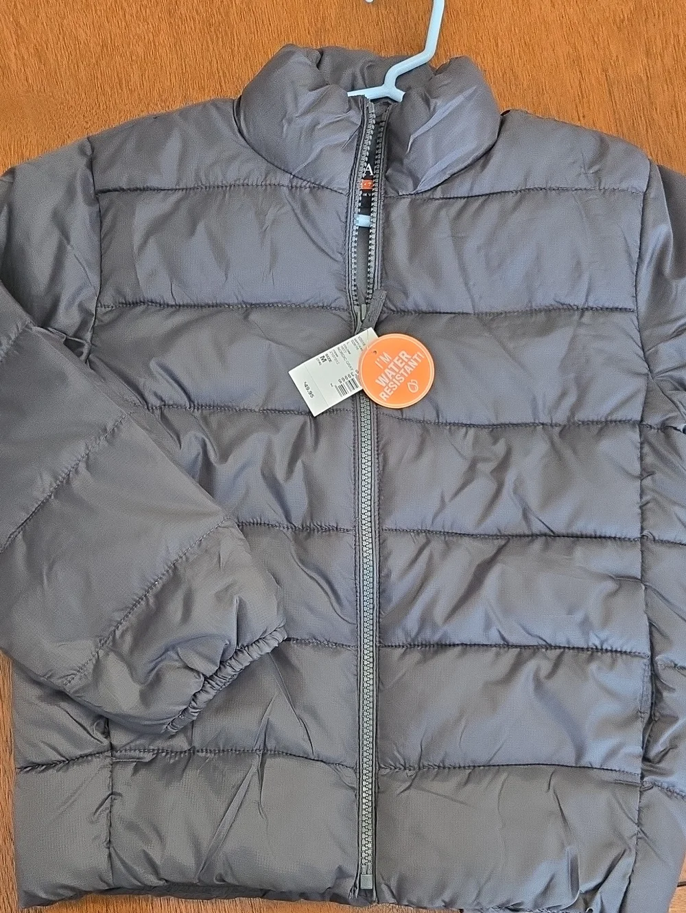 Children's Place Kids' Gray Puffer Jacket
